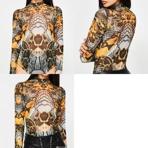 Mesh bodysuit and mesh leggings (matching set)